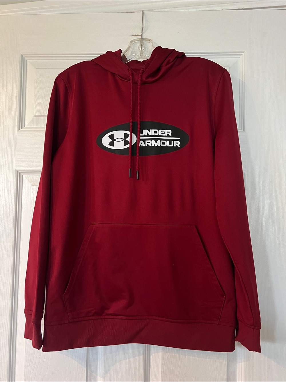 Under Armour Maroon Pullover Hoodie with Logo